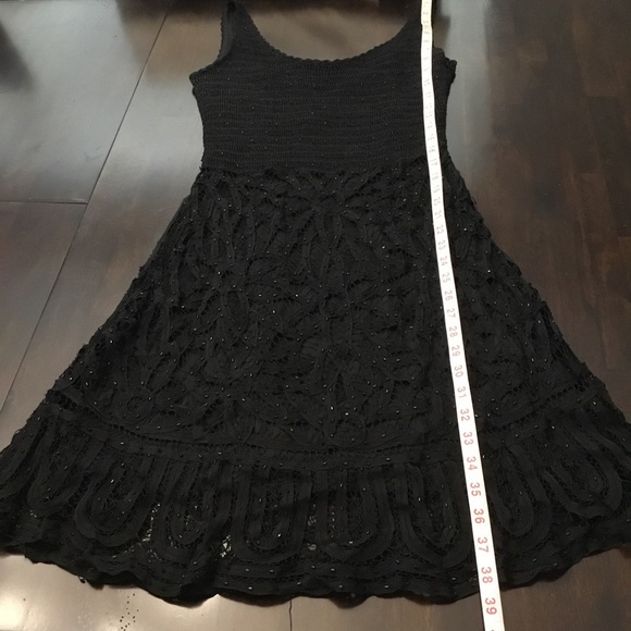 Etoile Evening Collection Crochet Mini Dress 100% Rayon Size M - Picture 13 of 14